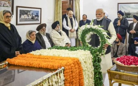 മുൻ പ്രധാനമന്ത്രി മൻമോഹൻ സിംഗിൻ്റെ ശവസംസ്‌കാരം ശനിയാഴ്ച അദ്ദേഹത്തിൻ്റെ ഡൽഹി വസതിയിൽ