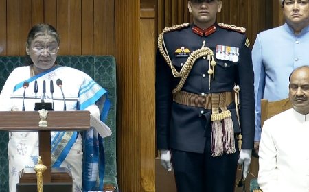 രാജ്യം വികസിത് ഭാരതത്തിലേക്കുള്ള യാത്രയിൽ’; രാഷ്ട്രപതി