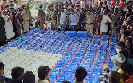 താനൂരിൽ വൻ സ്പിരിറ്റ് വേട്ട; പിടികൂടിയത് 10,500 ലിറ്റർ സ്പിരിറ്റ്