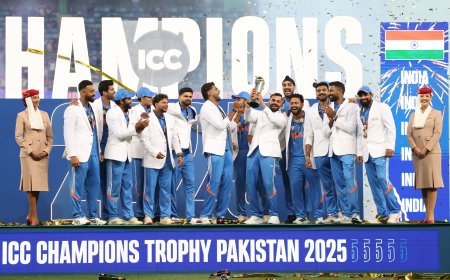 കാപ്റ്റന്‍ മുന്നില്‍ നിന്ന് നയിച്ചു; ന്യൂസിലൻഡിനെ നാല് വിക്കറ്റിന് തോൽപ്പിച്ച് ഇന്ത്യ ചാമ്പ്യൻസ് ട്രോഫി കിരീടം നേടി