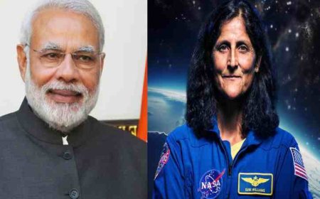 സുനിത വില്യംസിന് പ്രധാനമന്ത്രി നരേന്ദ്രമോദിയുടെ കത്ത്