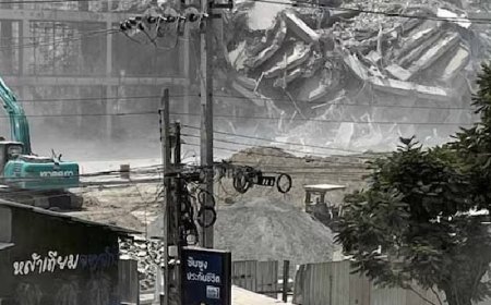 മ്യാന്‍മറിനെ പിടിച്ചുകുലുക്കി ശക്തമായ ഭൂചലനം; 7.7 തീവ്രത