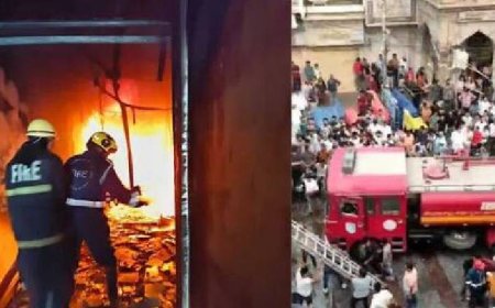 ഹൈദരാബാദ് ചാർമിനാറിന് സമീപം വൻ തീപിടുത്തം; നിരവധി പേർ മരിച്ചു