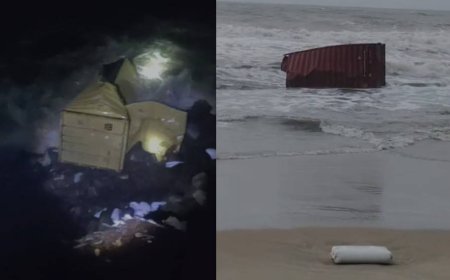 തിരുവനന്തപുരം തീരത്തും കണ്ടെയ്നറുകൾ അടിഞ്ഞു