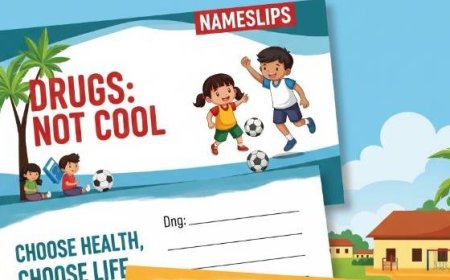 ലഹരിയോട് നോ പറയുന്ന നിങ്ങളാണ് ഹീറോ’: നെയിം സ്ലിപ്പിൽ ലഹരി വിരുദ്ധ അവബോധവുമായി ഡ്രഗ്സ് കൺട്രോൾ വകുപ്പ്