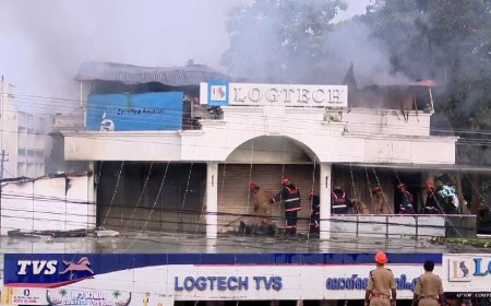 തിരുവനന്തപുരം നഗരത്തിൽ വൻ അഗ്നിബാധ