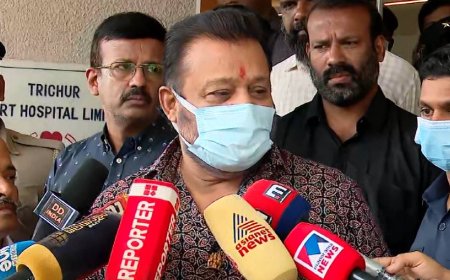 ഷൈൻ ടോം ചാക്കോയെ ആശുപത്രിയിലെത്തി കണ്ട് സുരേഷ് ഗോപി