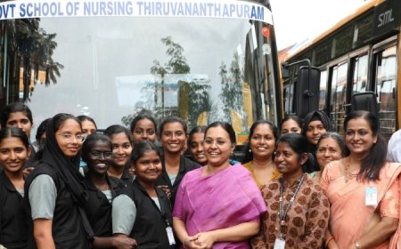 നഴ്സിംഗ് വിദ്യാർത്ഥികൾക്കായി 8 പുതിയ ബസുകൾ