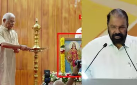 'ചിത്രം മാറ്റില്ല'; ഭാരതാംബ വിവാദം, നിലപാടിലുറച്ച് ഗവര്‍ണര്‍