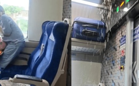 ചോർന്നൊലിച്ച് വന്ദേ ഭാരത് എക്സ്പ്രസ്