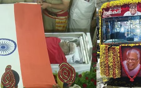 തലസ്ഥാനനഗരിയോട് വിട പറഞ്ഞ് വി.എസ്., ഉച്ചയ്ക്ക് ശേഷം ജന്മനാട്ടിലേക്ക്; വിലാപയാത്ര കടന്നുപോകുന്ന വഴികള്‍