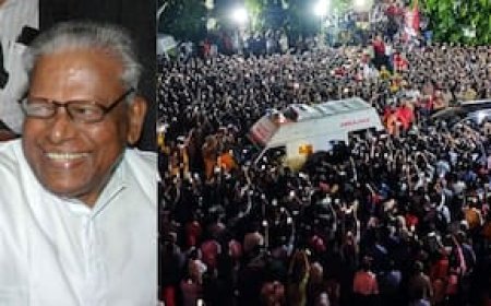 വി എസ് അച്യുതാനന്ദന്  കേരളത്തിന്റെ അന്ത്യാഞ്ജലി