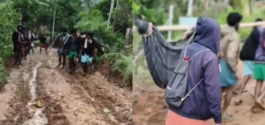 വട്ടവടയില്‍ വയോധികയെ ആശുപത്രിയിലെത്തിച്ചത് കിലോമീറ്ററുകൾ ചുമന്ന്