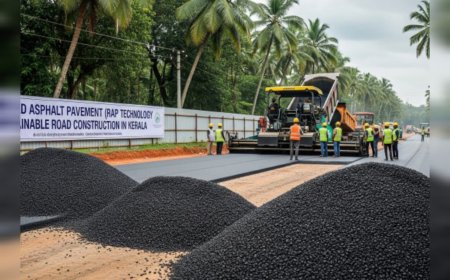 റോഡ് നിർമ്മാണത്തിന് റീക്ലെയ്മ്ഡ് അസ്ഫാൽട്ട് പേവ്‌മെന്റ് സാങ്കേതികവിദ്യ പരീക്ഷിക്കുന്നു