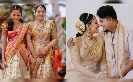 മകളുടെ കൈപിടിച്ച് വിവാഹവേദിയിലേക്ക്; ആര്യയും സിബിനും വിവാഹിതരായി