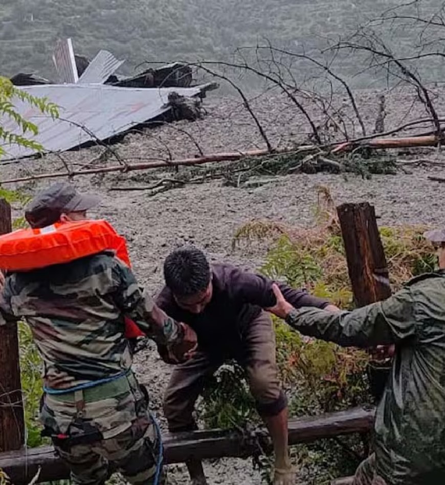 ഉത്തരാഖണ്ഡിലെ മേഘവിസ്ഫോടനവും മണ്ണിടിച്ചിലും; നൂറോളം പേരെ കാണാതായി