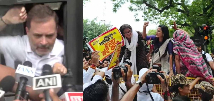 വോട്ടർ പട്ടിക ക്രമക്കേട്:  പ്രതിപക്ഷത്തിന്റെ പ്രതിഷേധ മാർച്ചിൽ സംഘർഷം