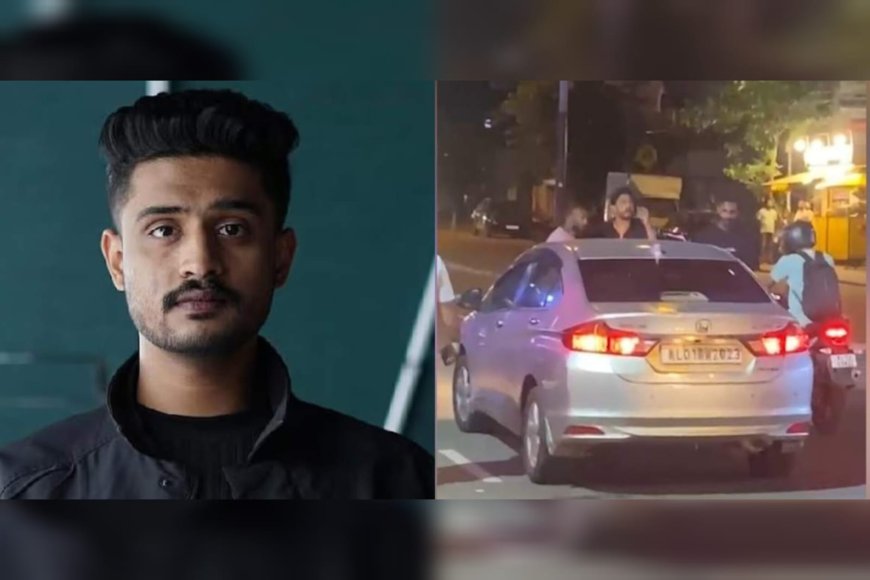 നടുറോഡില്‍ മാധവ് സുരേഷും കോണ്‍ഗ്രസ് നേതാവും തമ്മില്‍ തര്‍ക്കം