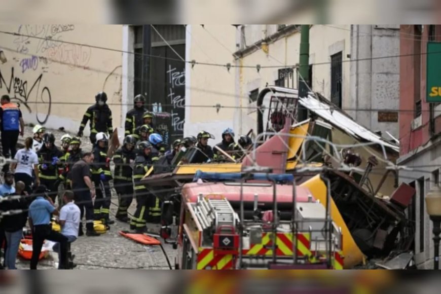 ലിസ്ബണിൽ ട്രാം പാളം തെറ്റി;  15 പേർ കൊല്ലപ്പെട്ടു