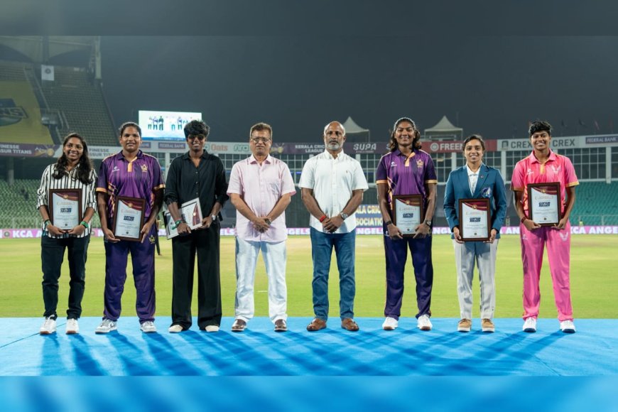 വർണാഭമായി വനിതാ ക്രിക്കറ്റ് ലീഗ് പ്രഖ്യാപനം; സംഗീത നിശയും പ്രമുഖ വനിതകള ആദരിക്കലും ശ്രദ്ധേയമായി