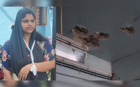 നെടുമങ്ങാട് ജില്ലാ ആശുപത്രിയിൽ കോൺക്രീറ്റ് പാളി അടർന്നുവീണ് യുവതിയുടെ കൈയ്ക്ക് പരിക്കേറ്റു