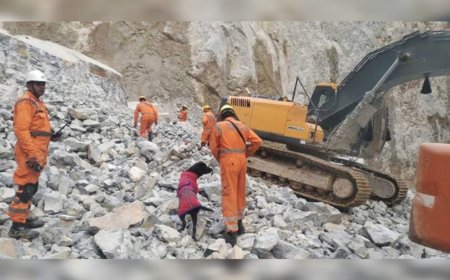 യു.പി. സോൻഭദ്രയിൽ ക്വാറി ദുരന്തം: രണ്ട് മരണം; 15 തൊഴിലാളികൾ കുടുങ്ങിക്കിടക്കുന്നു