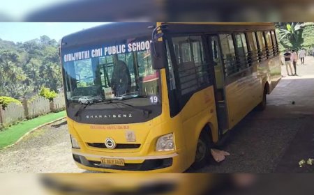 സ്കൂൾ ബസ് അപകടത്തിൽ പ്ലേ സ്കൂൾ വിദ്യാർത്ഥിക്ക് ദാരുണാന്ത്യം