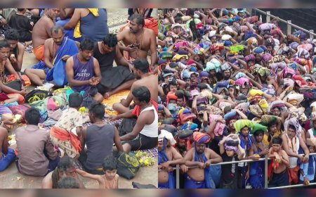 ശബരിമലയിൽ തിരക്ക് തുടരുന്നു: ഇന്നലെ 87,000-ത്തിലധികം ഭക്തർ ദർശനം നടത്തി, സ്പോട്ട് ബുക്കിംഗ് നിയന്ത്രിക്കും
