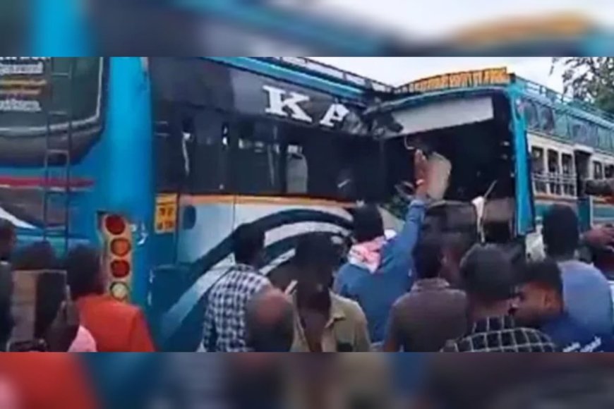 തെങ്കാശിയിൽ സ്വകാര്യ ബസുകൾ കൂട്ടിയിടിച്ച് വൻ അപകടം; ആറുപേര്‍ക്ക് ദാരുണാന്ത്യം