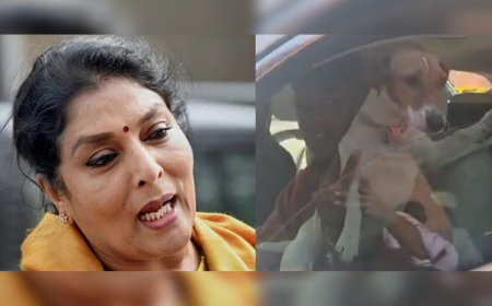 ശീതകാല സമ്മേളനം: വളര്‍ത്തുനായയുമായി പാര്‍ലമെന്റിലെത്തി കോണ്‍ഗ്രസ് എംപി