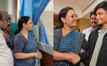 ഹൃദയം മാറ്റിവയ്ക്കൽ ശസ്ത്രക്രിയ കഴിഞ്ഞ യുവതിയെ മന്ത്രി വീണാ ജോർജ് സന്ദർശിച്ചു