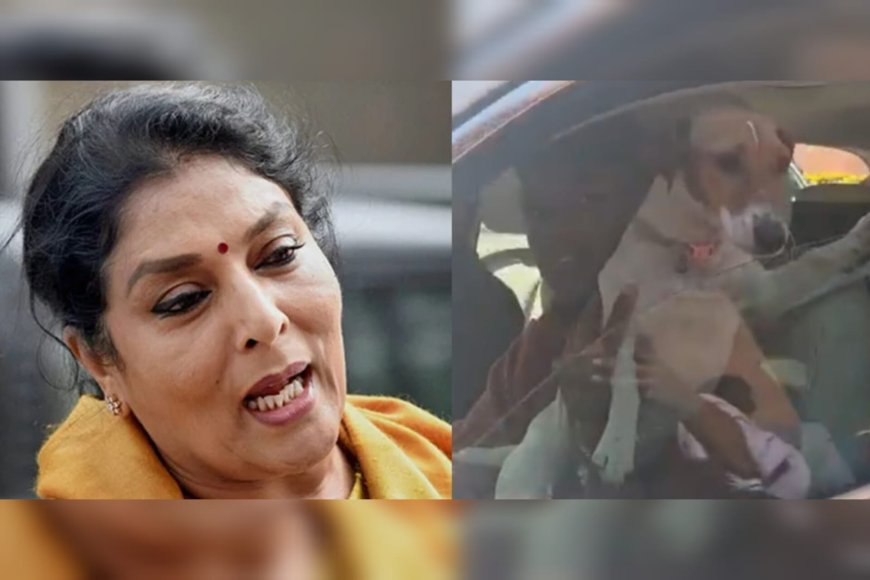 ശീതകാല സമ്മേളനം: വളര്‍ത്തുനായയുമായി പാര്‍ലമെന്റിലെത്തി കോണ്‍ഗ്രസ് എംപി