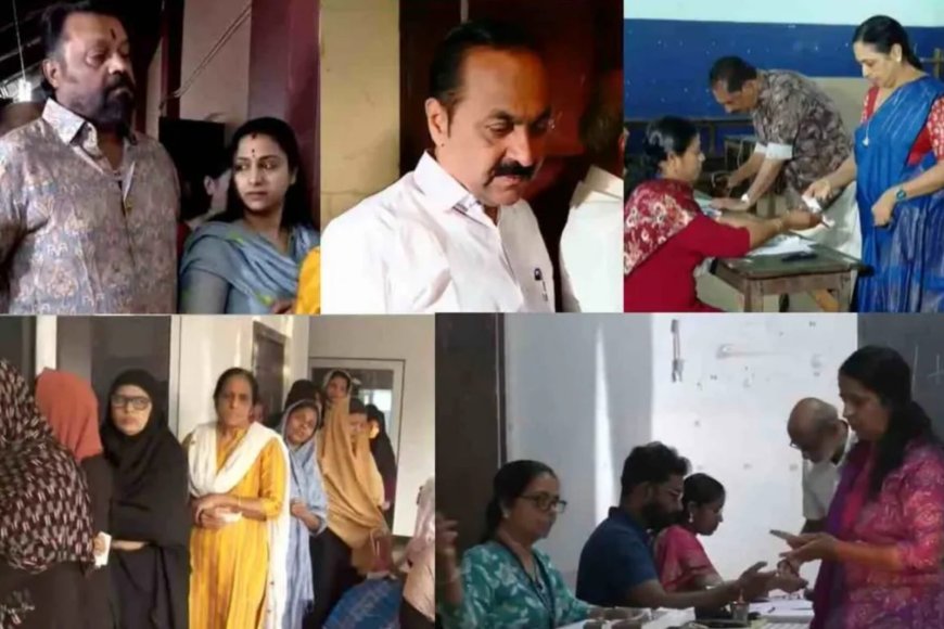 തദ്ദേശ തെരഞ്ഞെടുപ്പ് ഒന്നാം ഘട്ടം പുരോഗമിക്കുന്നു: 7 ജില്ലകള്‍ ബൂത്തില്‍; രണ്ടിടങ്ങളിൽ വോട്ടെടുപ്പ് മാറ്റി