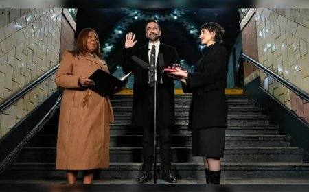 പുതുവര്‍ഷത്തില്‍ ന്യൂയോര്‍ക്കിന്റെ പുതു മേയറായി സത്യപ്രതിജ്ഞ ചെയ്ത് സൊഹ്‌റാന്‍ മംദാനി