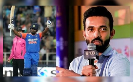 സഞ്ജുവിനെ തഴയരുത്; ലോകകപ്പിൽ അവസരം ഉറപ്പുനൽകണം ! സൂര്യയോടും ഗംഭീറിനോടും രഹാനെ