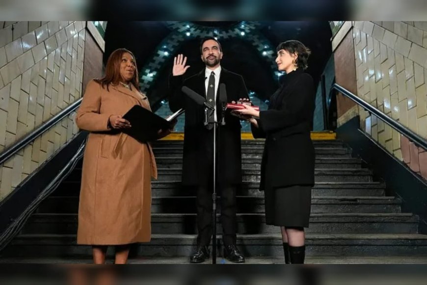 പുതുവര്‍ഷത്തില്‍ ന്യൂയോര്‍ക്കിന്റെ പുതു മേയറായി സത്യപ്രതിജ്ഞ ചെയ്ത് സൊഹ്‌റാന്‍ മംദാനി