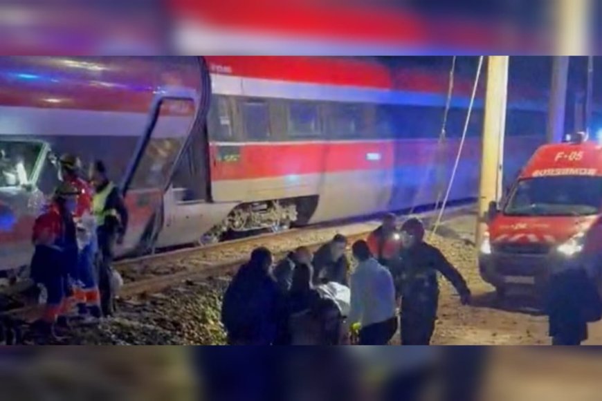 സ്പെയിനിൽ അതിവേ​ഗ ട്രെയിനുകൾ കൂട്ടിയിടിച്ച് അപകടം