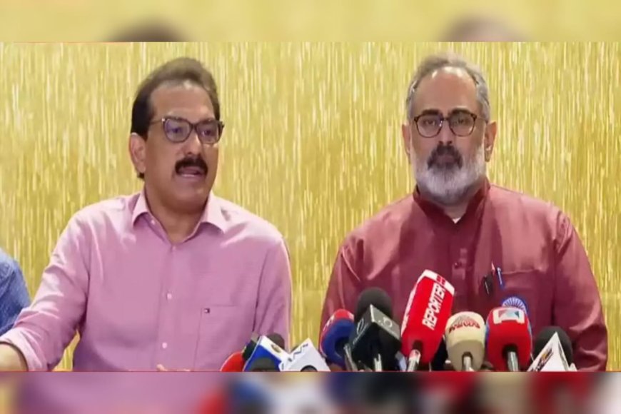 ട്വന്റി ട്വന്റി ബിജെപിയിൽ ചേർന്നു; രാജീവ് ചന്ദ്രശേഖറും സാബു എം ജേക്കബും കൂടിക്കാഴ്ച നടത്തി