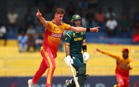 ടി20 ലോകകപ്പിൽ അട്ടിമറി വിജയം; ഓസ്‌ട്രേലിയയെ തകർത്ത് സിംബാബ്‌വെ, ചരിത്ര വിജയം 23 റൺസിന്