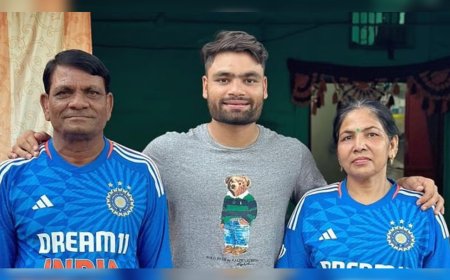 ടി20 ലോകകപ്പിനിടെ റിങ്കു സിങ് ഇന്ത്യൻ ടീം വിട്ടു; പിതാവിന്റെ ആരോഗ്യനില ഗുരുതരം