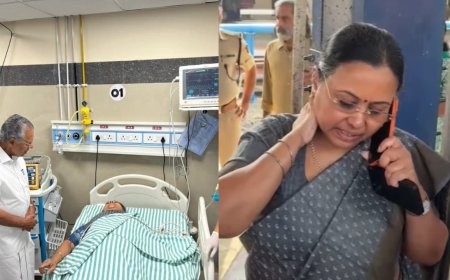 ആരോഗ്യമന്ത്രി ഐസിയുവിൽ; മുഖ്യമന്ത്രി എത്തി, ചലിപ്പിക്കാൻ കഴിയാത്ത അവസ്ഥയെന്ന് സഹപ്രവർത്തകർ