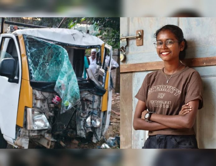 നാടൻപാട്ട് സംഘം സഞ്ചരിച്ചിരുന്ന വാൻ മരത്തിലിടിച്ച് അപകടം; യുവഗായിക ലക്ഷ്മിക്ക് ദാരുണാന്ത്യം