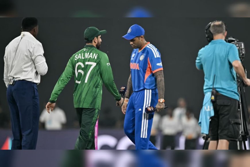 ഹസ്തദാനം ഇല്ല, മുഖത്തേക്കു നോക്കാതെ സൂര്യകുമാർ യാദവും സൽമാൻ ആഗയും