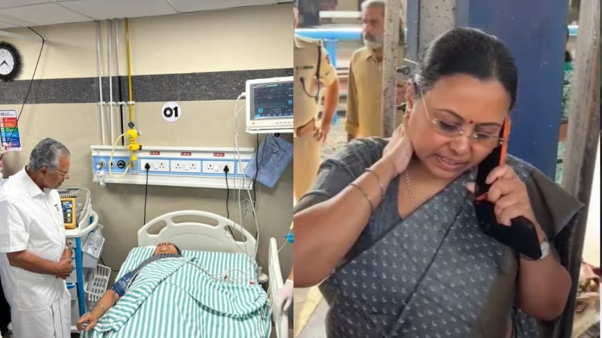 ആരോഗ്യമന്ത്രി ഐസിയുവിൽ; മുഖ്യമന്ത്രി എത്തി, ചലിപ്പിക്കാൻ കഴിയാത്ത അവസ്ഥയെന്ന് സഹപ്രവർത്തകർ