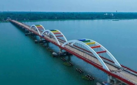 പെരുമ്പളം പാലം മുഖ്യമന്ത്രി ഉദ്ഘാടനം ചെയ്തു; 1157 മീറ്റർ നീളം, കിഫ്ബി വഴി 106 കോടി