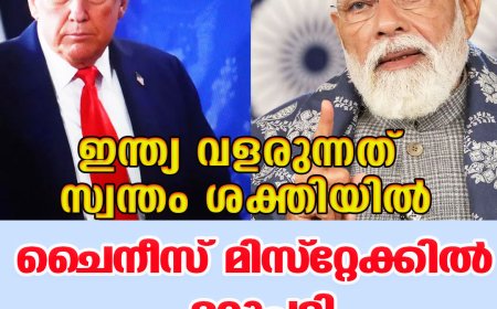 ഇന്ത്യ വളരുന്നത് സ്വന്തം ശക്തിയില്‍ ;ചൈനീസ് മിസ്‌റ്റേക്കില്‍ മറുപടി,വ്യാപാരക്കരാര്‍ വീണ്ടും ട്രാക്കില്‍