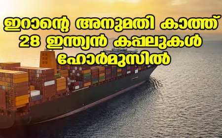 ഇറാന്റെ അനുമതി കാത്ത് 28 ഇന്ത്യന്‍ കപ്പലുകള്‍ ഹോര്‍മുസില്‍