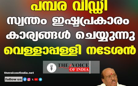 സ്വാമി സച്ചിദാനന്ദ പമ്പര വിഡ്ഡി ;സ്വന്തം ഇഷ്ടപ്രകാരം കാര്യങ്ങള്‍ ചെയ്യുന്നു ,വെള്ളാപ്പള്ളി നടേശന്‍