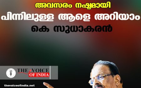 ആരോ പരാതി നല്‍കിയതിനാല്‍ മത്സരിക്കാനുള്ള അവസരം നഷ്ടമായി ; പിന്നിലുള്ള ആളെ അറിയാം, കെ സുധാകരന്‍