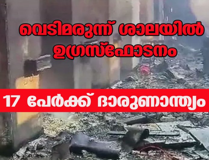 വെടിമരുന്ന് ശാലയിൽ ഉഗ്ര സ്ഫോടനം; 17 പേർക്ക് ദാരുണാന്ത്യം
